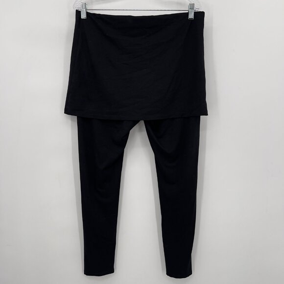 PURE Essence Bamboo Skirted Leggings Black Size Large - Picture 4 of 10